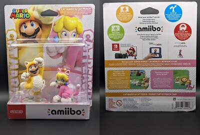 Nintendo amiibo - Super Mario Cat Mario & Cat Peach Doppelpack
