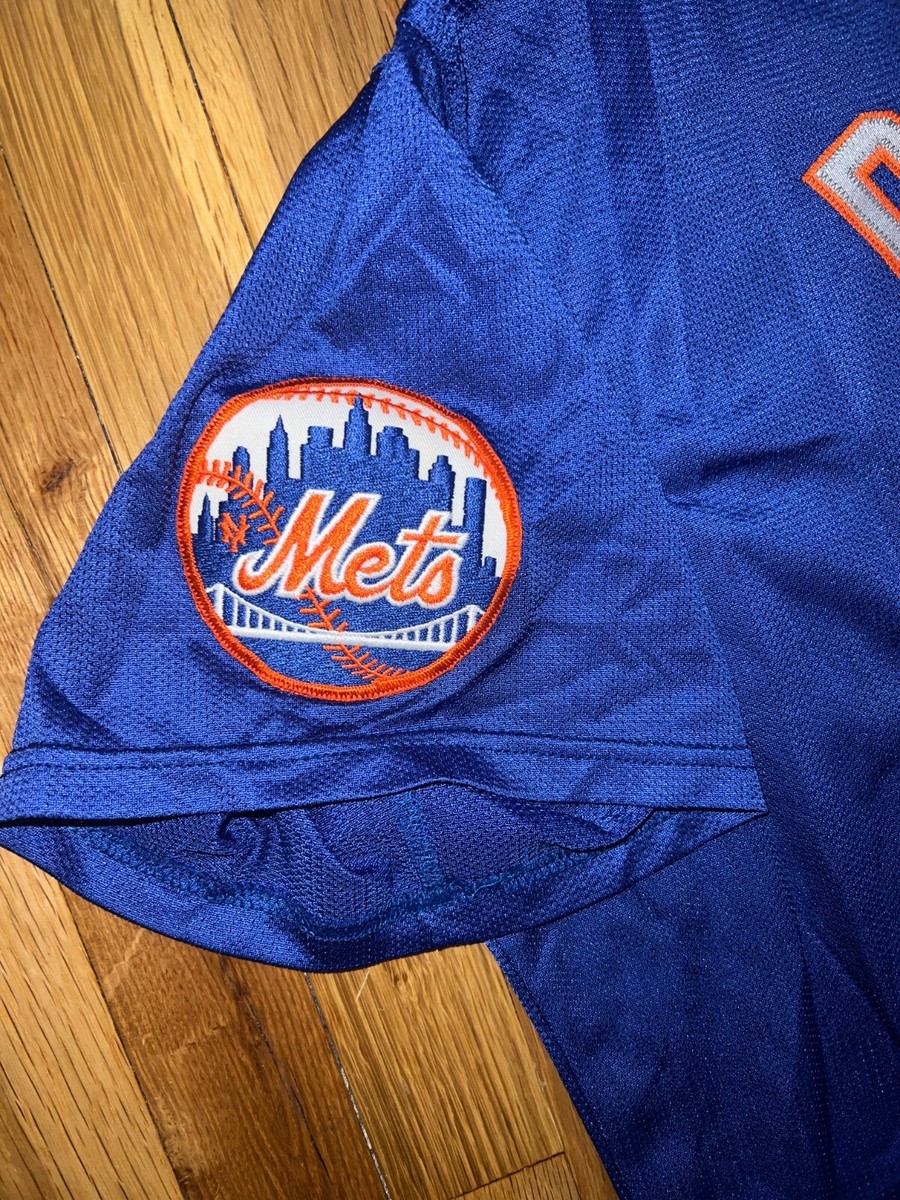 MIKE PIAZZA Majestic Authentic NEW YORK METS Blue Batting Practice