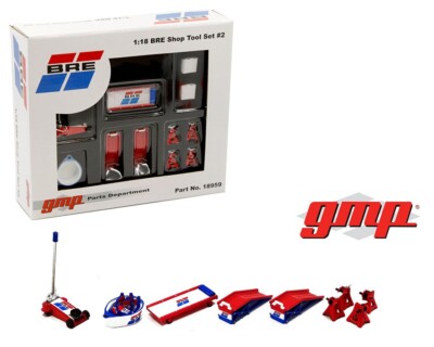 ミニカー GMP 1:18 BRE SHOP TOOL SET #2 1/18 GMP BRE Shop Tool #2 Brock Racing Enterprises Set of 6 Pieces