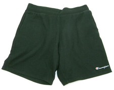 CHAMPION Men's Size Large Solid Black SweatShorts 3 Pockets Athletic Shorts