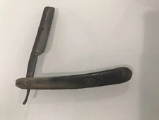 Vintage K16 Keen Kutter Blue Steel Etch Straigh Razor Simmons HDWE Co USA