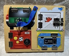 Melissa  Doug Locks and Latches Board Wooden Educational Toy