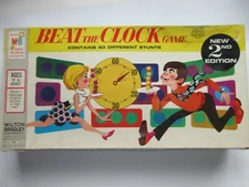 Vintage Milton Bradley Co Beat The Clock Game 2nd Edition 1969