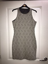 Mango Geometric Bodycon Dress Size Medium