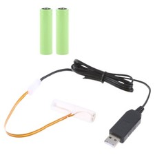 USB Power AA Eliminators Replace 3Pcs 1.5V AA LR6 Cable for LED