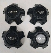  Mb Wheels Black Rim Center Caps Bc-823 Hubcap 18 Rim Cover 5 Lug - Used