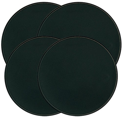 #ad Range Kleen Black Round Burner Covers Set of 4 Small and Large Kovers $24.99