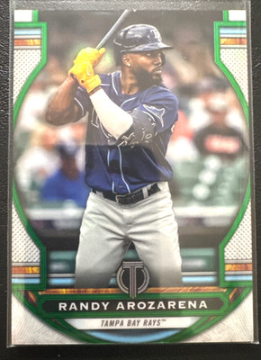 2023 Topps Baseball RANDY AROZARENA /99 Refractor Card #85 Tampa Bay Rays