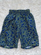 Nike boys sz. M blue/yellow design swim trunks. Exc. condition