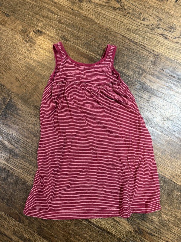Red With White Stripes Dress Size Small Girls Sundress