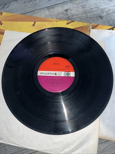 Various - Woodstock (OST) - 12” Vinyl Record LP - 1970 Atlantic UK Plum Tri-Fold - Picture 12 of 19