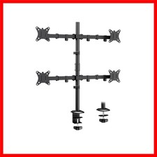 Quad Monitor Stand Mount for 17-32 Inch Screens Fully Adjustable Desk Mount