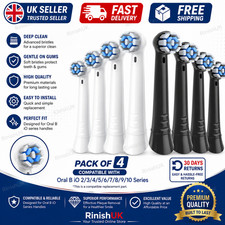 Replacement Toothbrush Heads for Oral B iO 2/3/4/5/6/7/8/9/10 Series Pack of 4