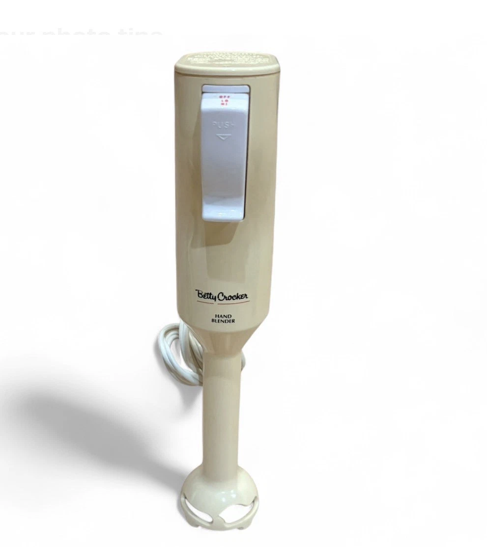 Vintage Betty Crocker 2-Speed Hand Blender BC-1301 Immersion Retro Cream Tested
Opens in a new windo