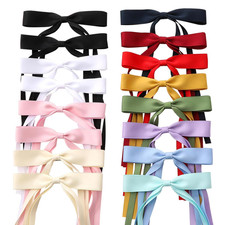 16 PCS Hair Bows for Women,Hair Ribbon Hair Bows with Long Tail,Hair Bow Clips H
