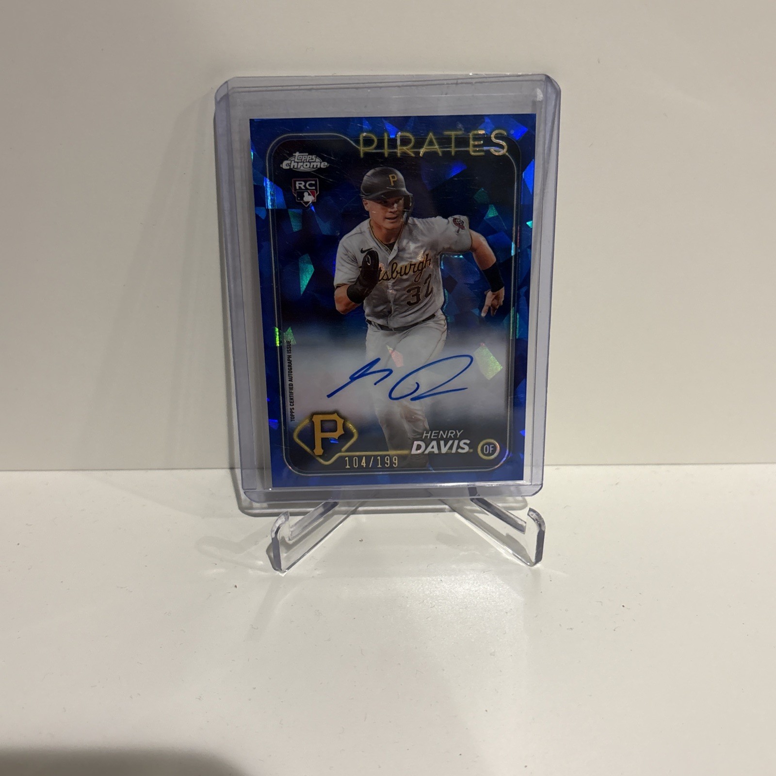 2024 Topps Chrome Update Sapphire Edition /199 Henry Davis #USA-HD Auto