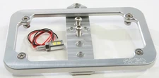 Axia Bolt-On Lighted License Plate Frame - Silver ATV/UTV MODBOLP-C 12-9127