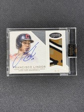 FRANCISCO LINDOR 2016 Topps Dynasty Memorial Day Game Used Patch Auto /5