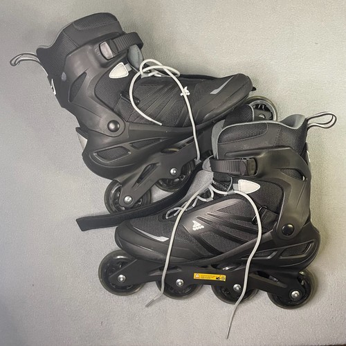 Rollerblade Zetrablade Men's Adult size 11 Fitness Inline Skates Black/Silver