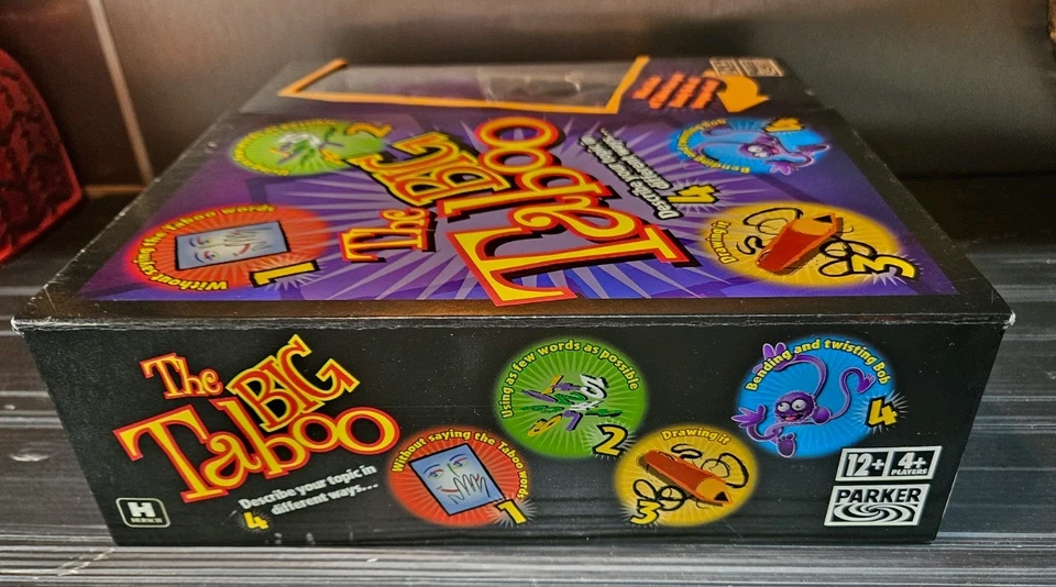 New The Big Taboo Game with Bendy Bob Plush Toy Parker Hasbro Sealed Contents - Image 3 of 4