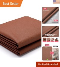 Marine Grade Faux Leather Upholstery Vinyl Fabric 54'' x 12'' - Durable  Sty...