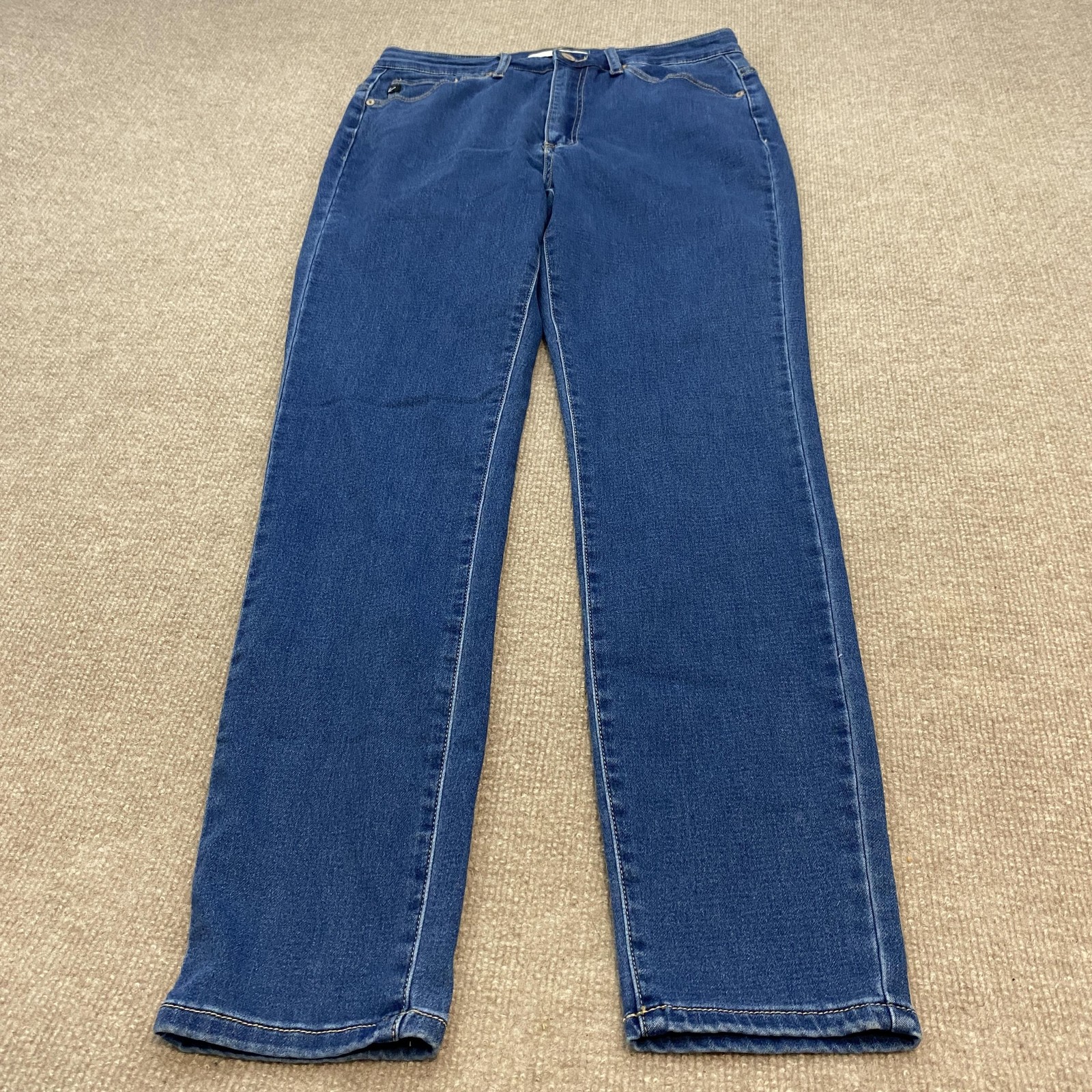 KanCan Straight Jeans Womens 28 Blue Medium Wash High Rise Denim 5-Pocket