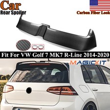 Fits Vw Golf 7 Mk7 Mk7.5 R-line 2014-2020 Carbon Look Rear Roof Window Spoiler Fits Vw Golf 7 Mk7 Mk7.5 R-line 2014-2020 Carbon Look Rear Roof Window Spoiler