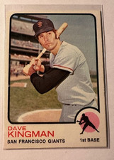 1973 Topps #23 Dave Kingman-San Francisco Giants near mint/excellent Auction #2