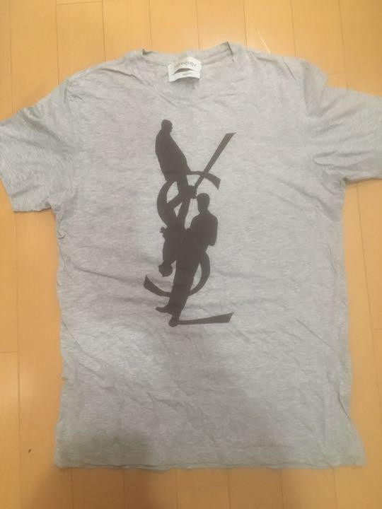 Camicia YSL Yves Saint Laurent YSL con logo grigio S