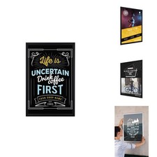 BNV Aluminum Front Load Snap Poster Frame, Black, 18x24 Inches, 1'' Profile