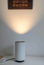 French White Mid Century Concord Cylinder Floor Lamp Light Uplighter 1970s