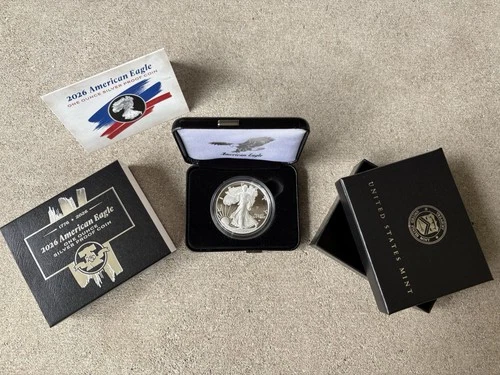 1776 - 2026 W Proof 250th Anniversary Privy American Silver Eagle w/OGP-In Hand