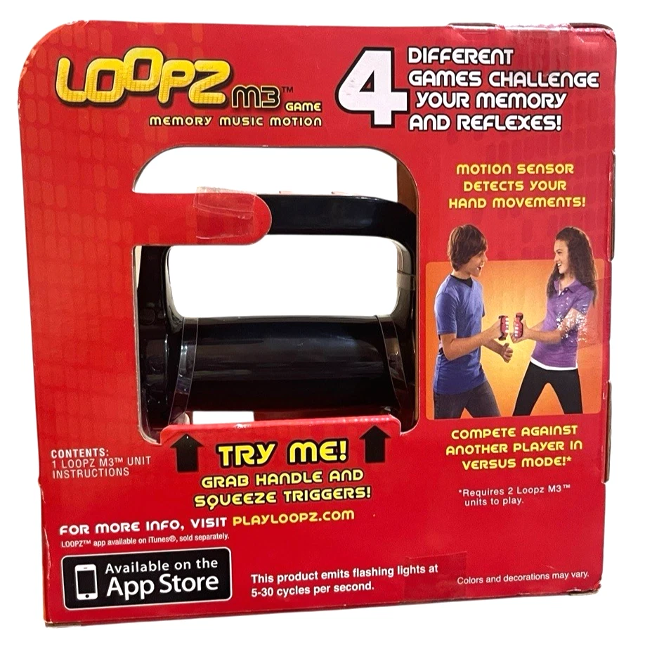 RADICA LOOPZ M3 MEMORY GAME ELECTRONIC 4 DIFFERENT GAMES MOTION SENSOR REFLEX - Image 3 of 4