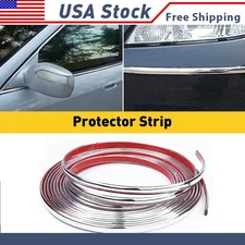 1/2" Trim Molding Strip Chrome Car Door Bumper Window Side Trime Protector P