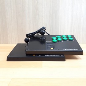 LOT HORI Fighting Stick SS x2 Sega Saturn Twin Set with Boxes Tested from Japan