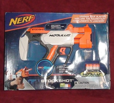 Nerf Modulus Stockshot Dart Blaster, 8+ Toy N-Strike Gun 4 Shot Blaster New