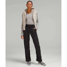 Lululemon Dance Studio Crop 25 Black Pinstripe Joggers Size 4 LW5ENOR