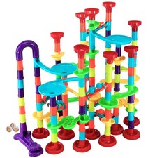 197 Piece Marble Run Game Toy Set Construction Building Blocks Race Track Kids
