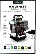 MyCharge True Universal 3-in-1 Charging Stand 15W Fast Charge 20W HI Speed USB
