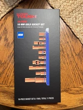 NEW Hyper Tough Gold 10mm socket set