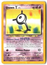 Unown [Y] 40/64 Uncommon Neo Revelation Pokemon Unlimited Damaged