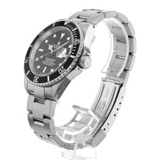 ROLEX SUBMARINER Date 16610 black K Number second hand mens 2