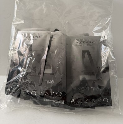 AZZARO NIGHT TIME 12 X 1.5mL. EDT SPRAY NEW In SEALED BAG 12 PCs. MEN