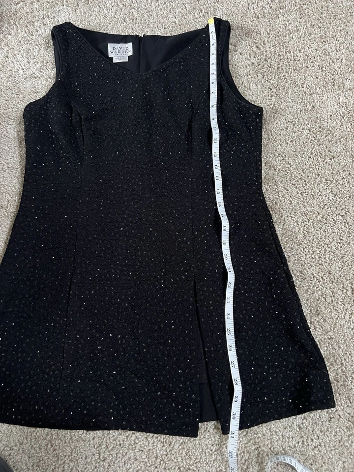 David Warren New York Y2K Sequin Formal Mini Dress Vampy - Image 4 of 4