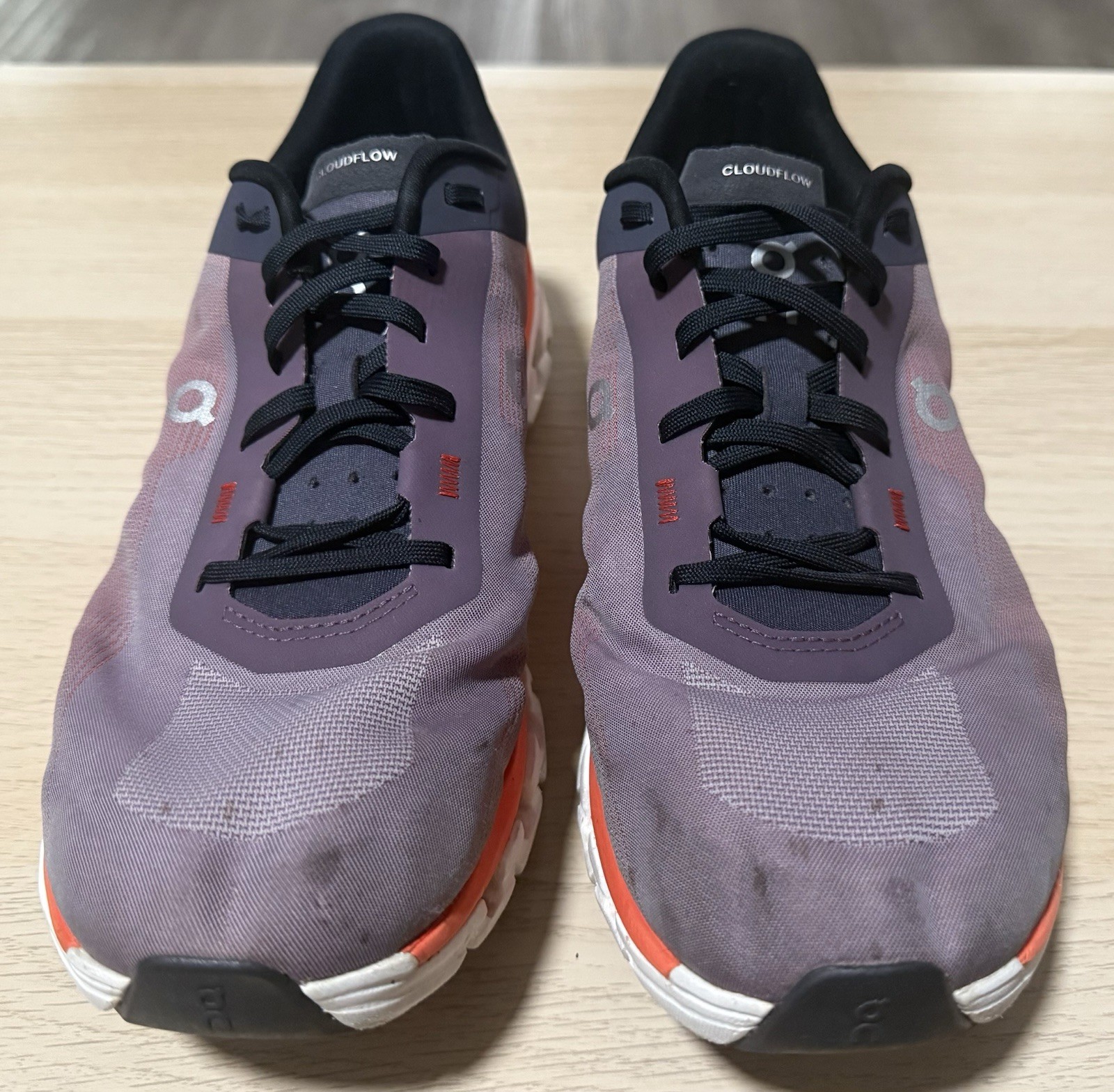 On Cloud Cloudflow 4 Athletic Running Orange & Pu… - image 2