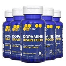 NATURAL STACKS Dopamine Brain Food - Enhance Memory, Mood, and Concentration