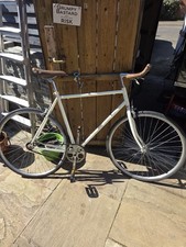 Hackney Club V5 Single Speed Fixie Bike - Cream & Tan - Vintage Style