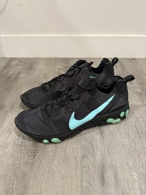 Size 14 - Nike React Element 55 Jade BQ6166-004 Black Aurora Green 