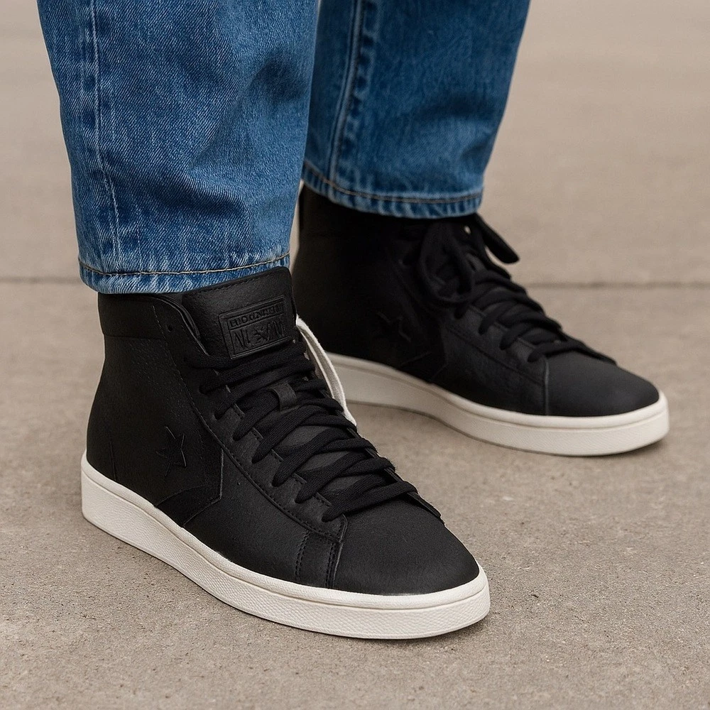 Converse Pro Leather 76 Mid Black for Sale | Authenticity Converse Pro Leather 76 Mid Black for Sale | Authenticity