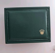 Green Leather Rolex Vintage Watch Box 12.00.71 Pre-owned 5x3.75"